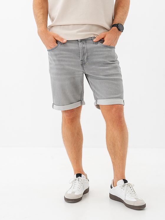 Jack and Jones Rick Icon Shorts Grey Denim