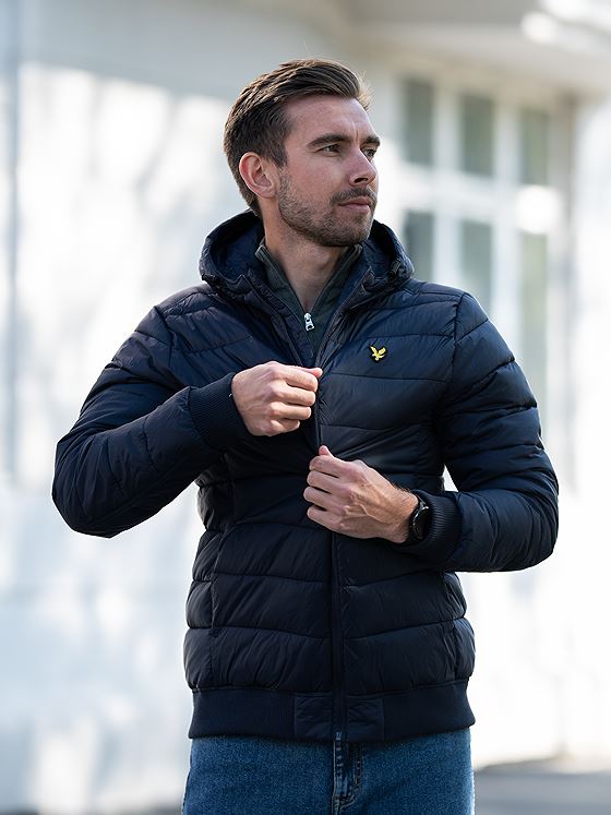 Lyle & Scott Wadded Jacket Dark Navy