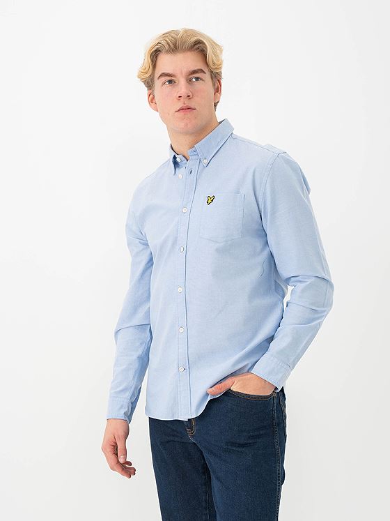 Lyle & Scott Plain Oxford Shirt X41 Riviera
