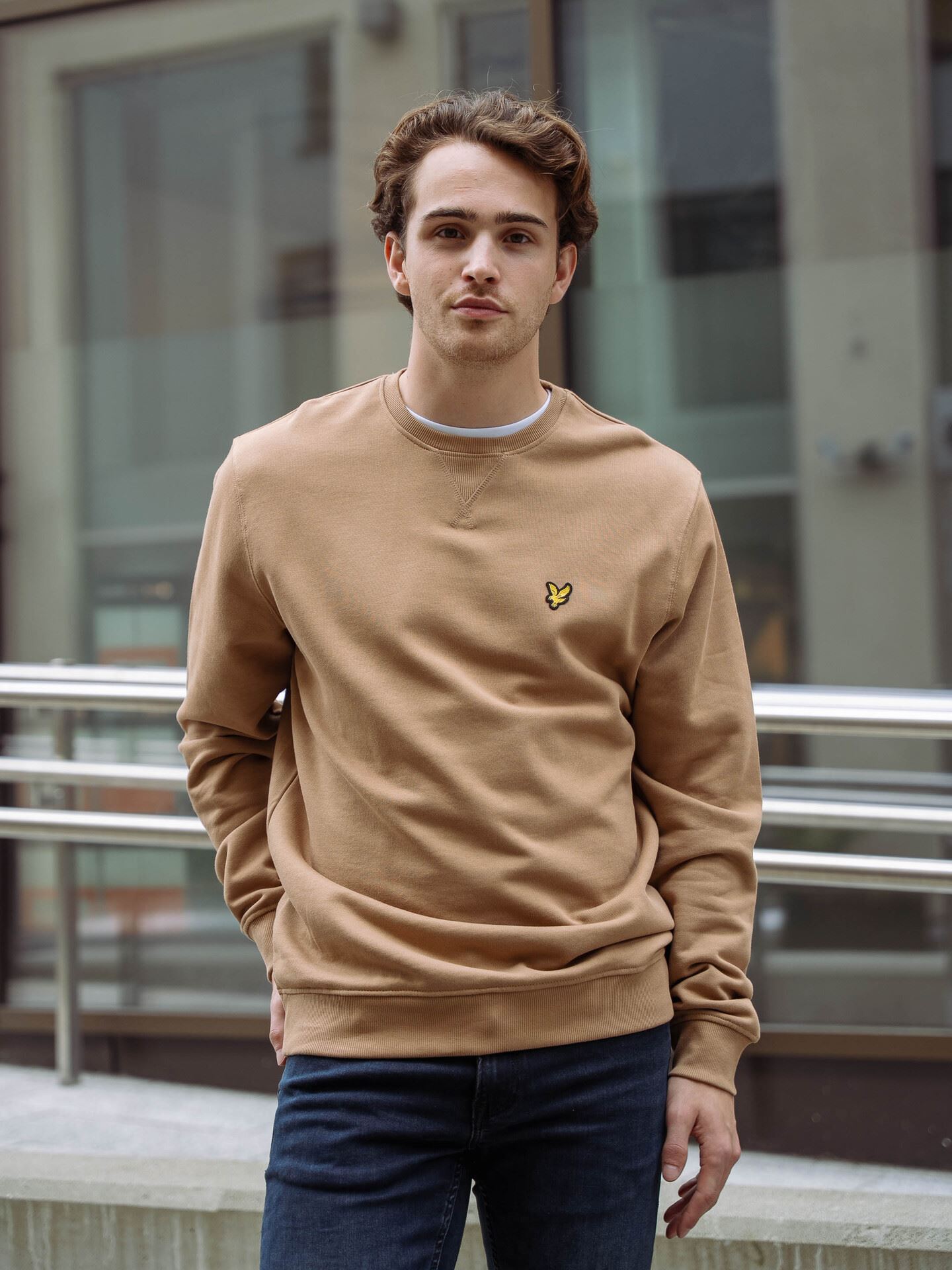 Lyle & Scott Crew Neck Sweatshirt Tigers Eye