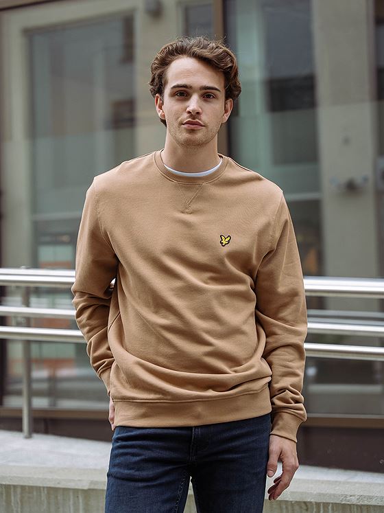 Lyle & Scott Crew Neck Sweatshirt Tigers Eye