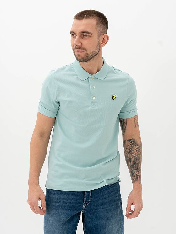 Lyle & Scott Plain Polo Shirt Future Blue