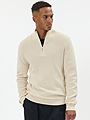 Matinique MAlagoon Half-Zip Pullover Oyster Gray Melange
