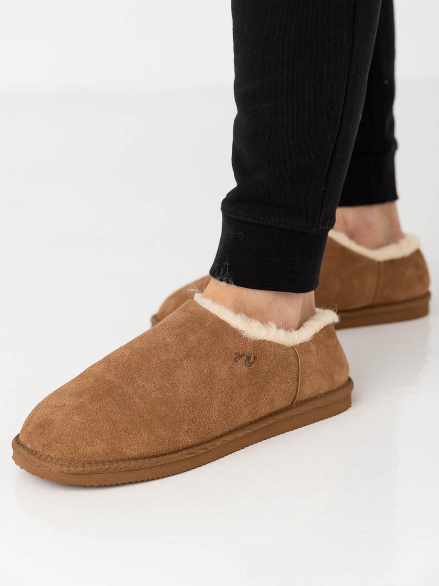Noodles Lodge Wool Slipper Camel