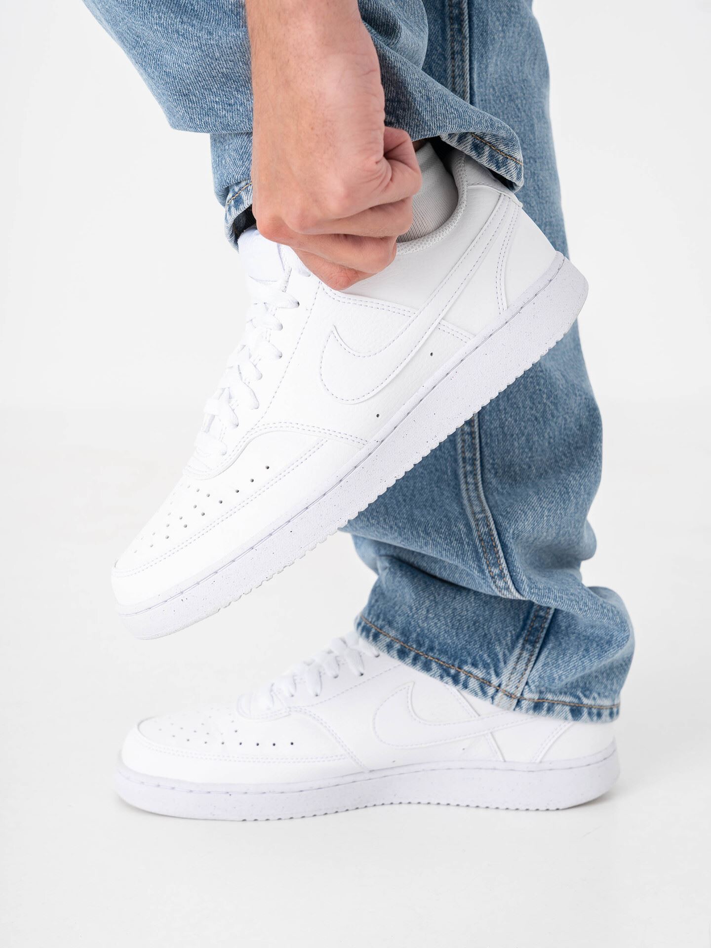 Nike Court Vision Low Next Nature Hvit/Hvit/Hvit