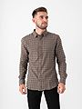 Only & Sons Gudmund Long Sleeve Checked Shirt Walnut JET BLACK