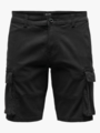 Only & Sons Cam Stage Cargo Shorts Black