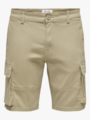 Only & Sons Cam Stage Cargo Shorts Chinchilla