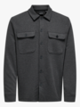 Only & Sons Newkodyl Overshirt Sweat Dark Grey Melange