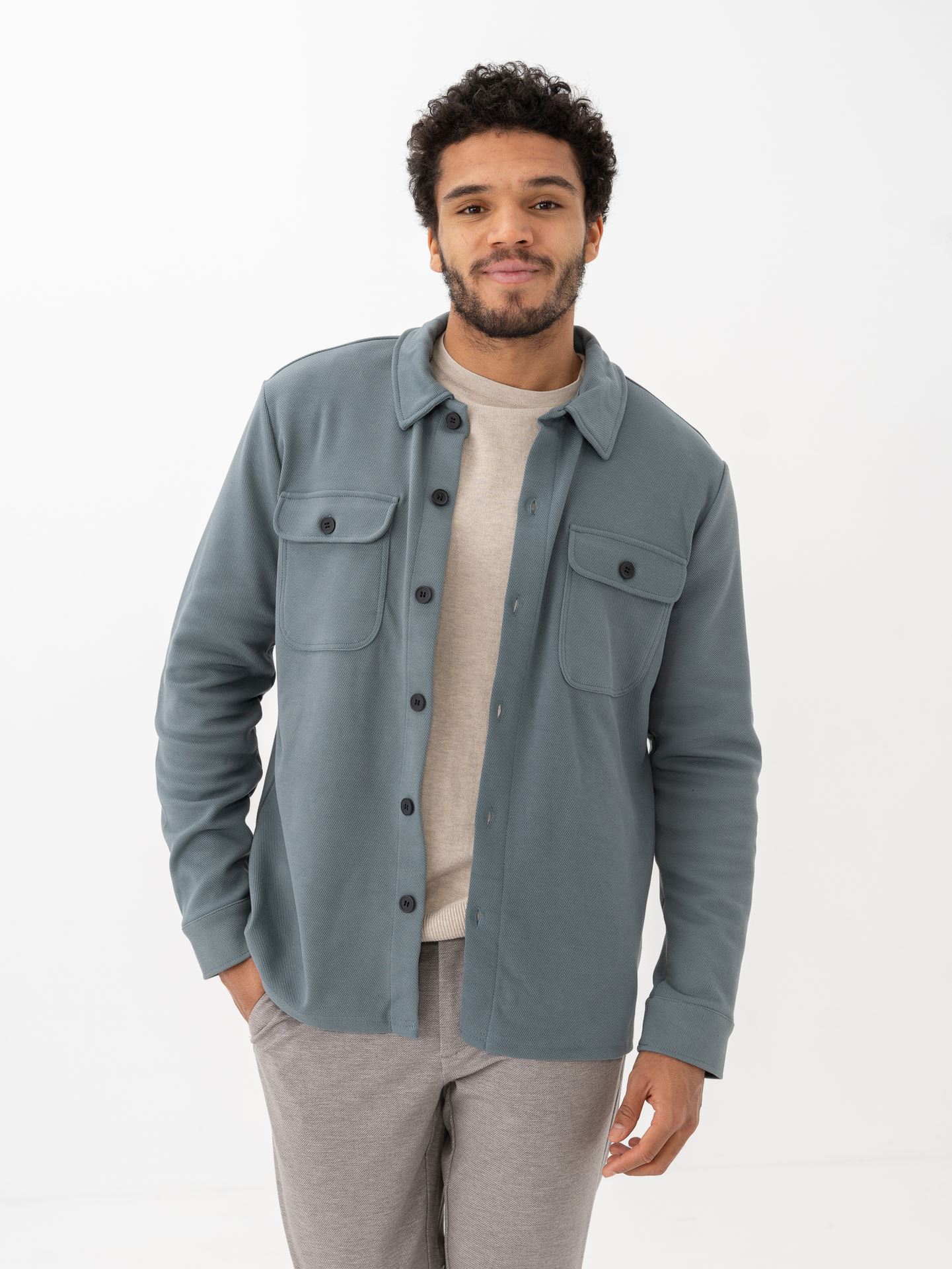 Only & Sons Newkodyl Overshirt Sweat Stormy Weather