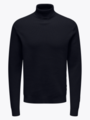 Only & Sons Phil Struc Roll Neck Knit Dark Navy