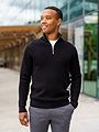 Only & Sons Phil Reg Cotton Half Zip Knit Black