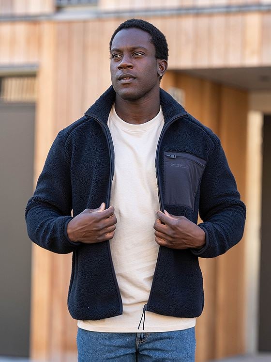 Only & Sons Dallas Sherpa Jacket Dark Navy