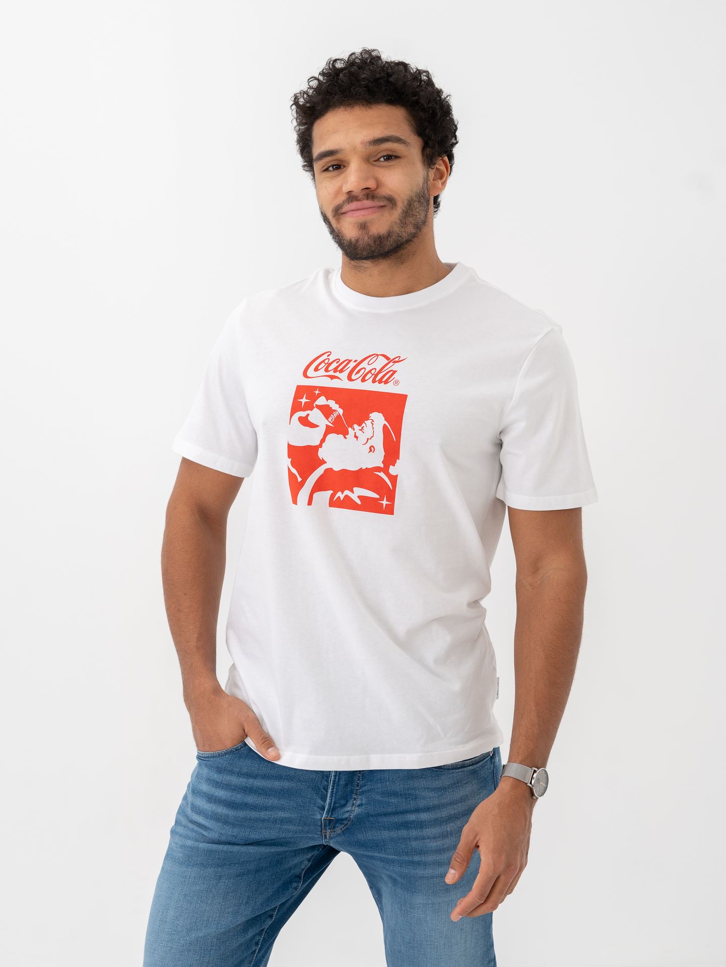 Only & Sons Cola Regular Short Sleeve Tee Bright White