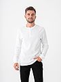 Only & Sons Tobie Reg Long Sleeve Henley Tee Bright White