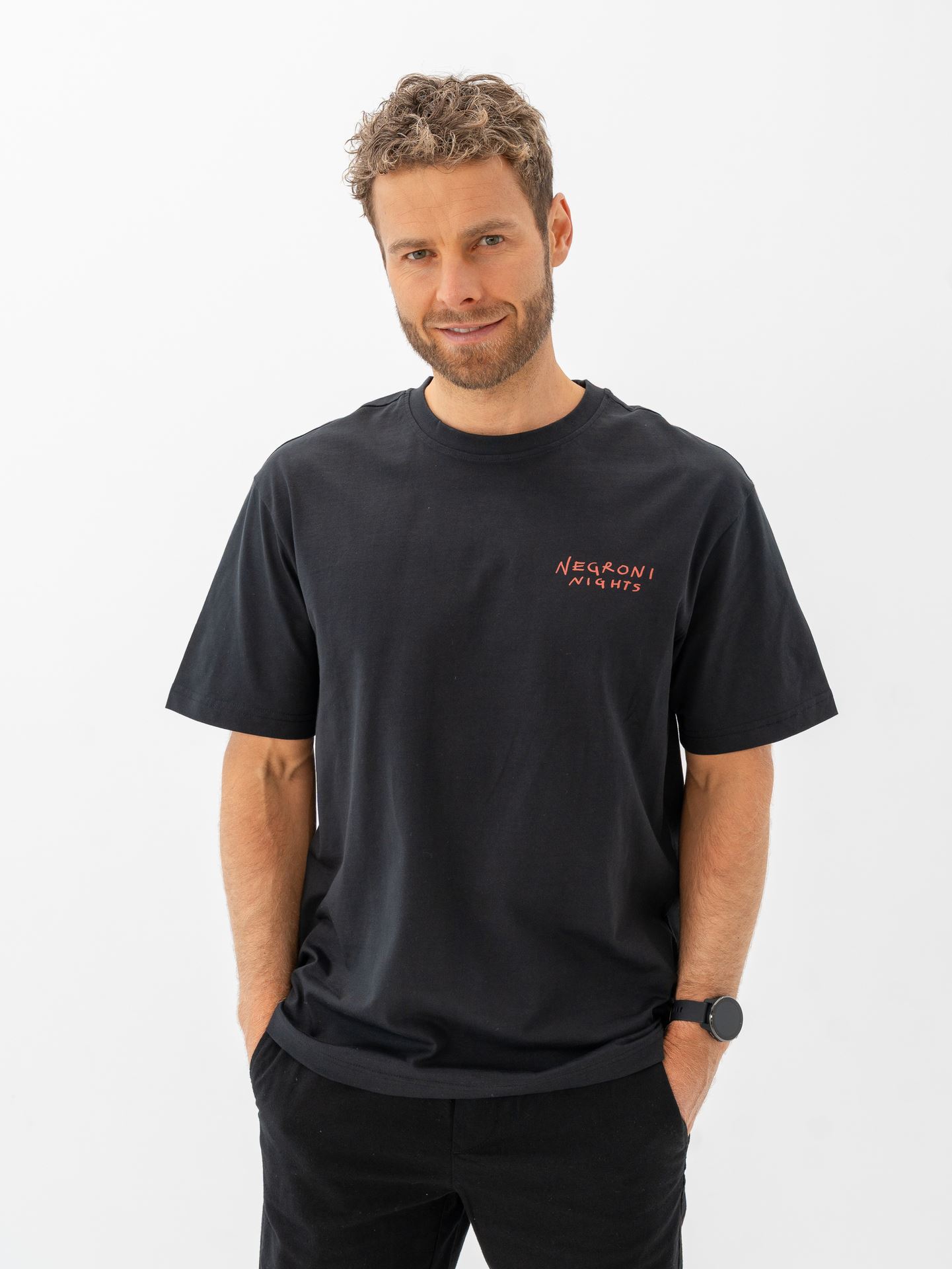 Only & Sons Spritz Italy Short Sleeve Tee Jet Black