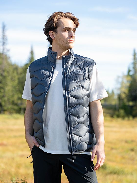 Peak Performance Helium Down Vest Men MOUNTAIN MIST