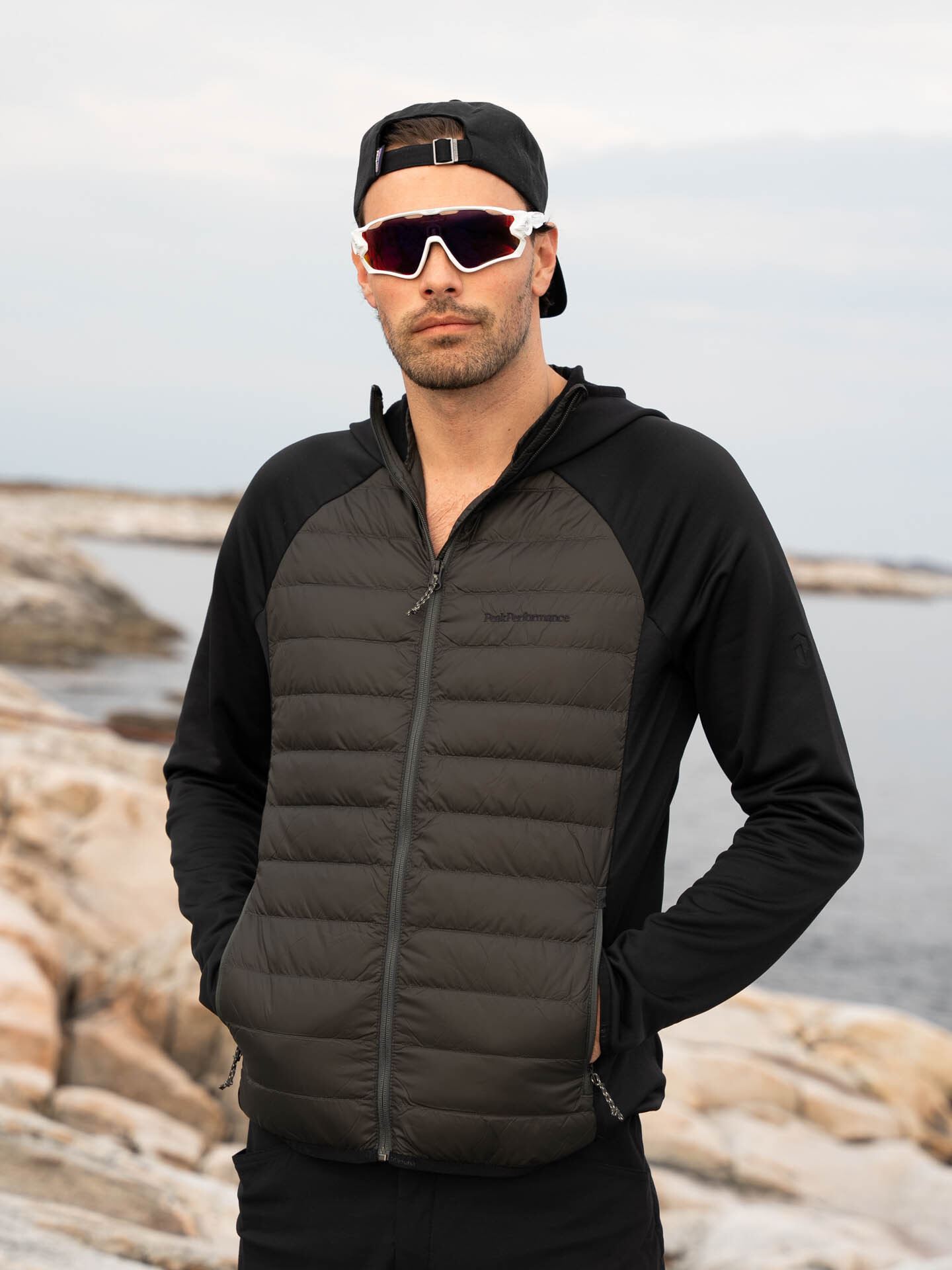 Peak Performance Down Hybrid Hood Jacket Grønn