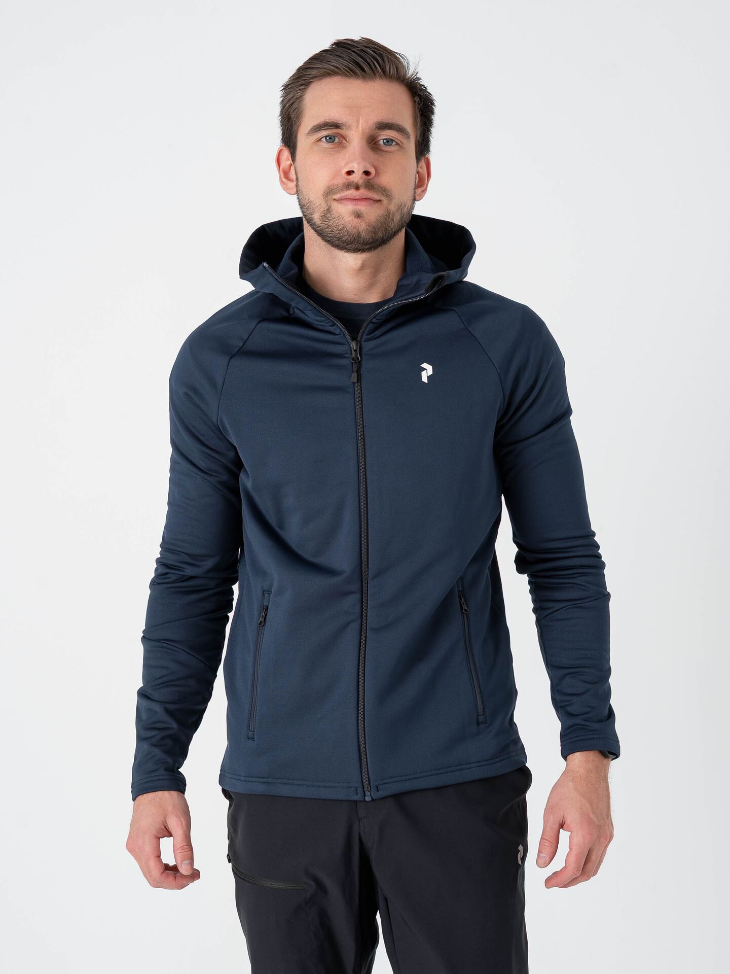 Peak Performance Rider Essentials Zip Hood Blue Shadow