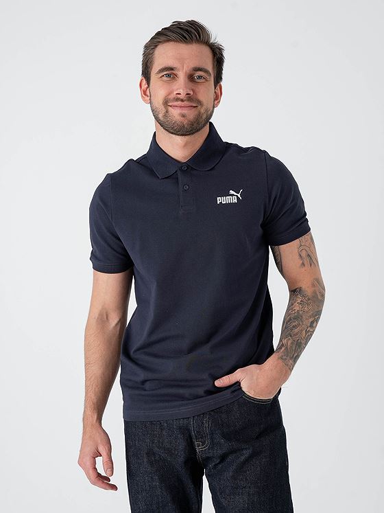 Puma ESS No.1 Logo Pique Polo New navy