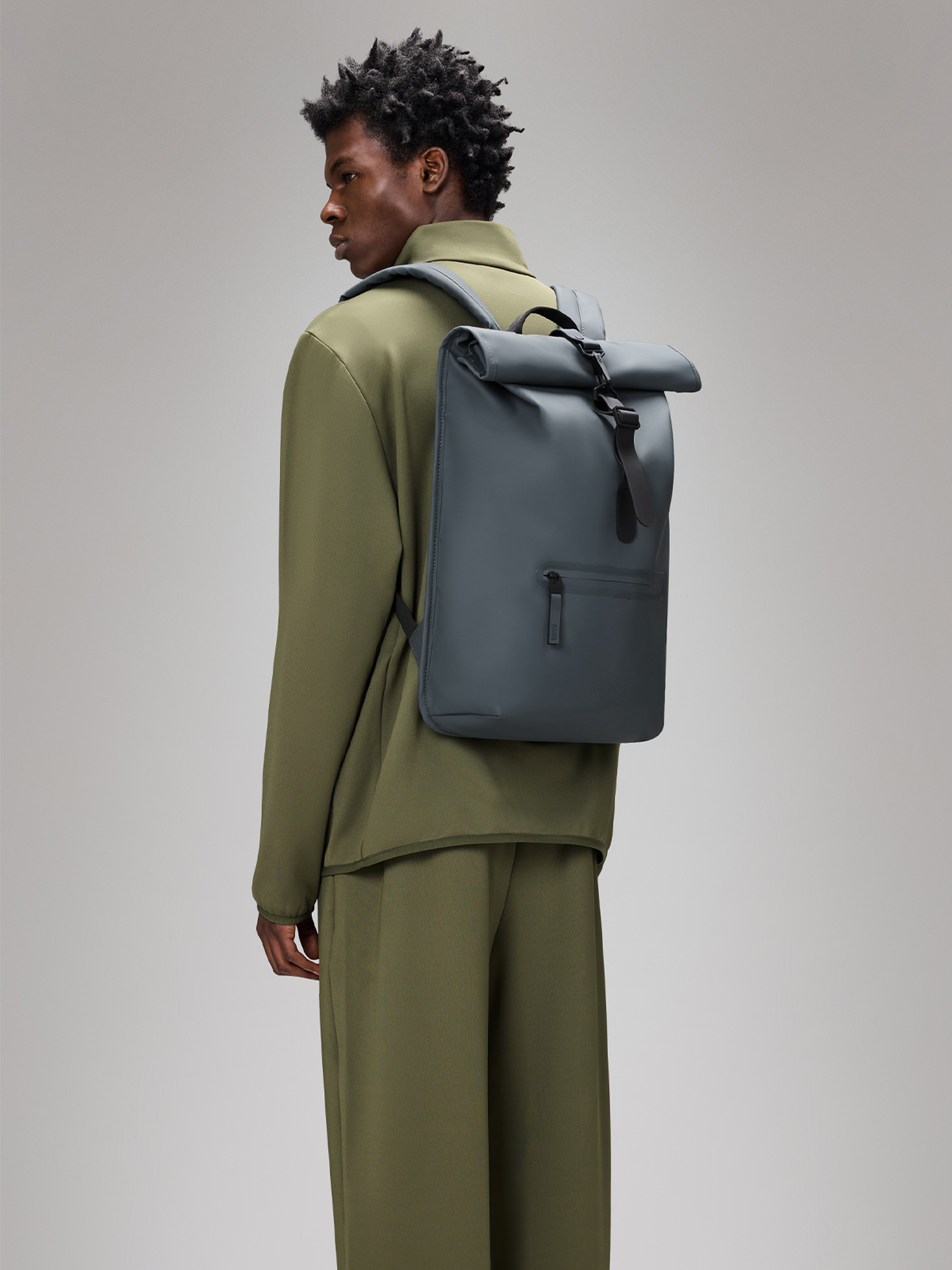 Rains Rolltop Rucksack Lagoon