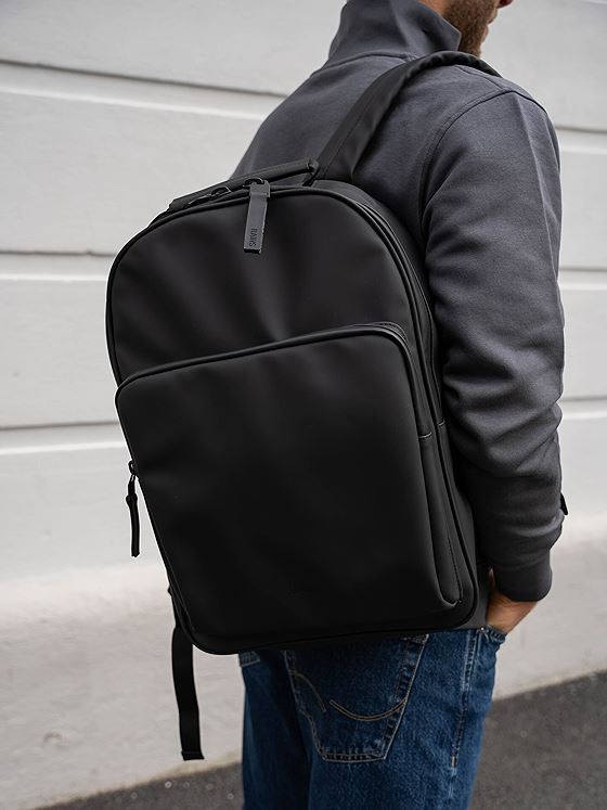 Rains Book Daypack Large Black