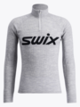 Swix RaceX Merino Half Zip Light Grey Melange / Dark Navy