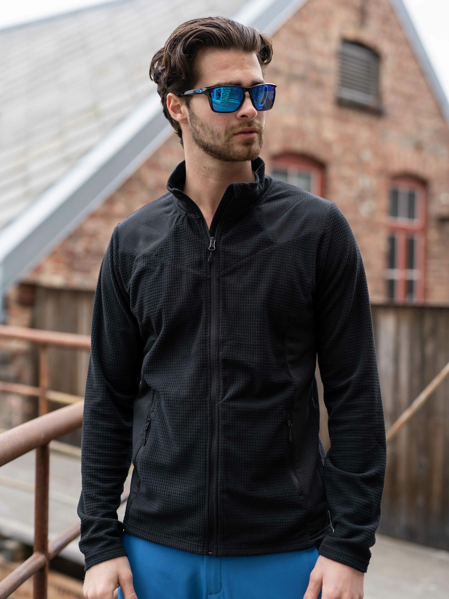 Twentyfour Finse Long Zip Fleece Skyggesort