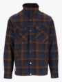 Twentyfour Finse Flannel Jakke Mørk Marine