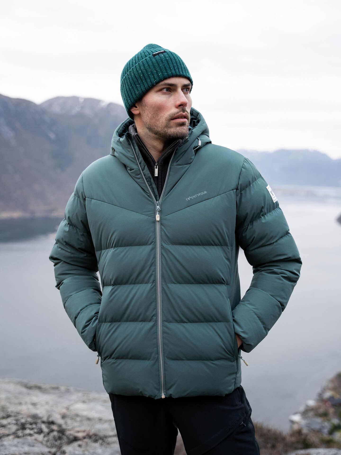 Twentyfour Finse Origin Dunjakke Mellomgrønn