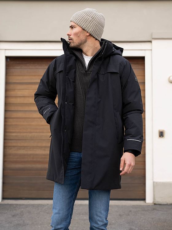 Twentyfour Mode Warm Parkas Skyggesort