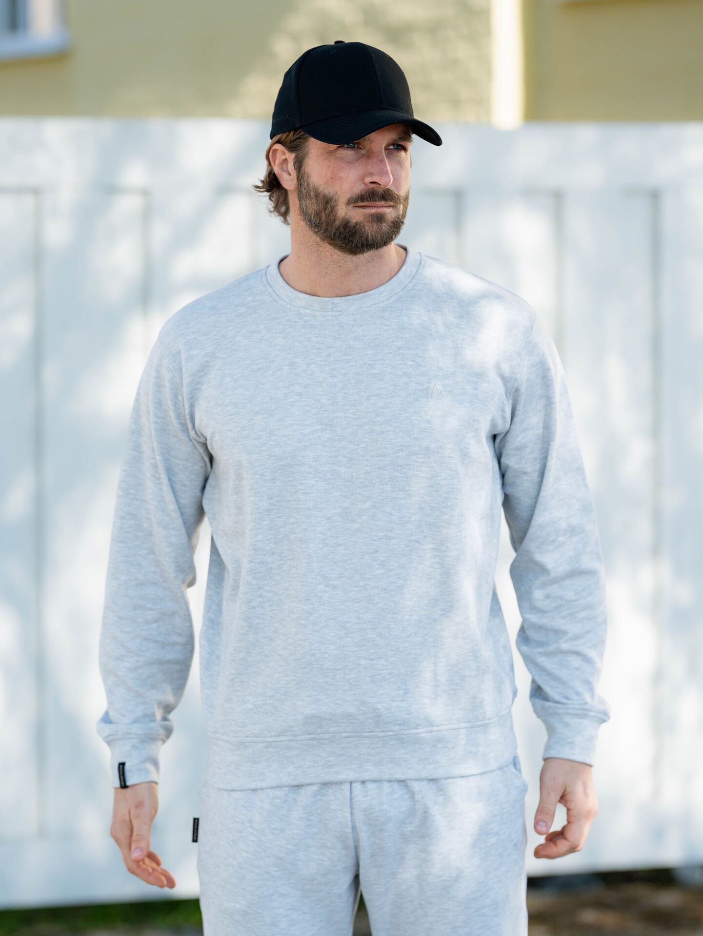 Twentyfour Mode Comfy Genser Lys Grå Melange