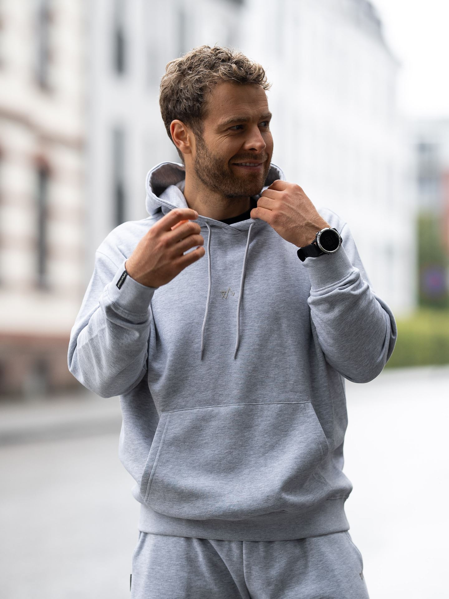 Twentyfour & Hoodie Lys Grå