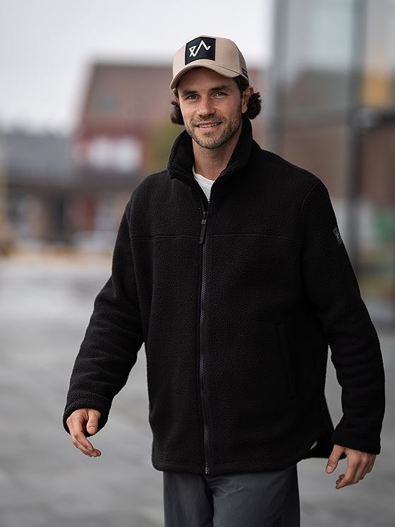 Twentyfour Mode Pile Jakke Sort