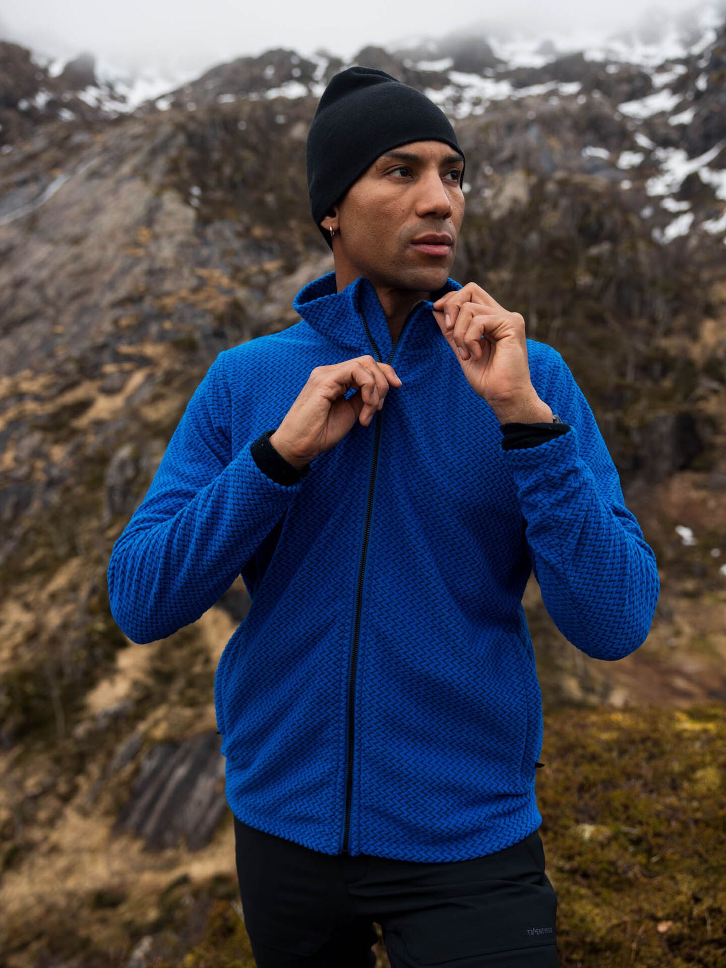 Twentyfour Aurora Long Zip Fleece Knallblå