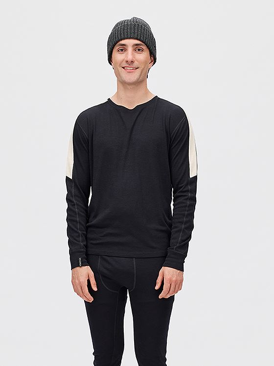Twentyfour Aurora Merino Long Sleeve Topp Sort
