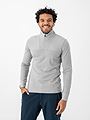 Twentyfour Aurora Obi Ull Half Zip Lys Grå