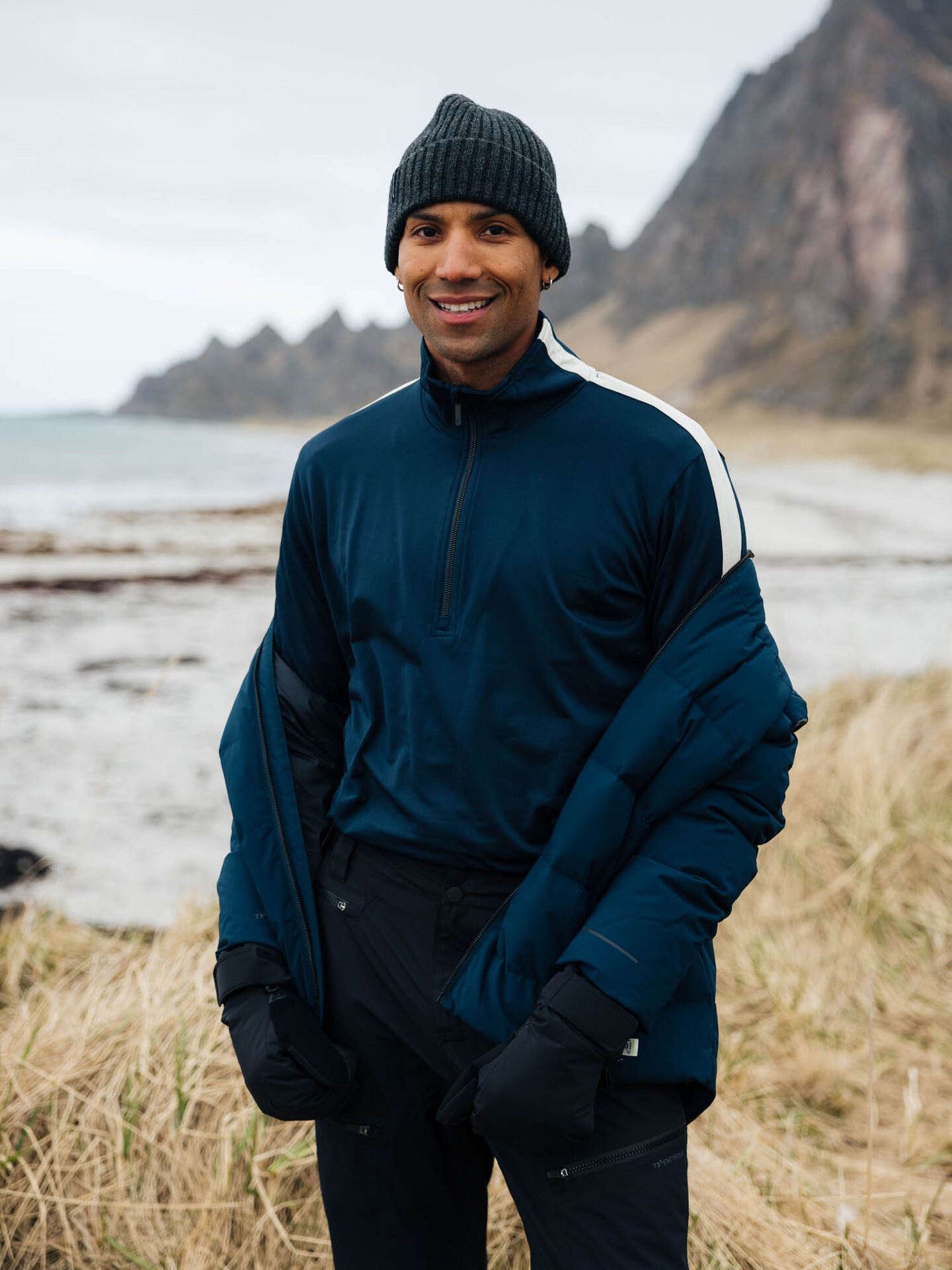 Twentyfour Aurora Half Zip Genser Marine