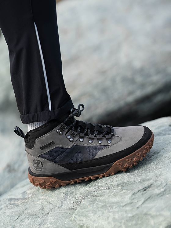 Timberland GreenStride™ Motion 6 Mid Lace-Up Waterproof Hiking Boot Grey Nubuck