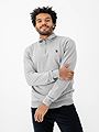 U.S. Polo Assn. Assn. Brison Knit Half Zip Grey Melange