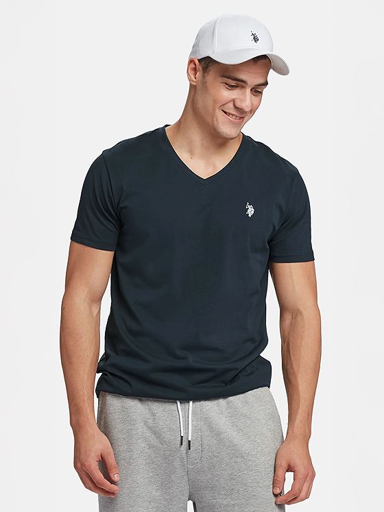 U.S. Polo Assn. Cem T-Shirt V-Neck Dark Sapphire