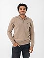U.S. Polo Assn. Kevin Reg Lambswool Knit Brown Melange