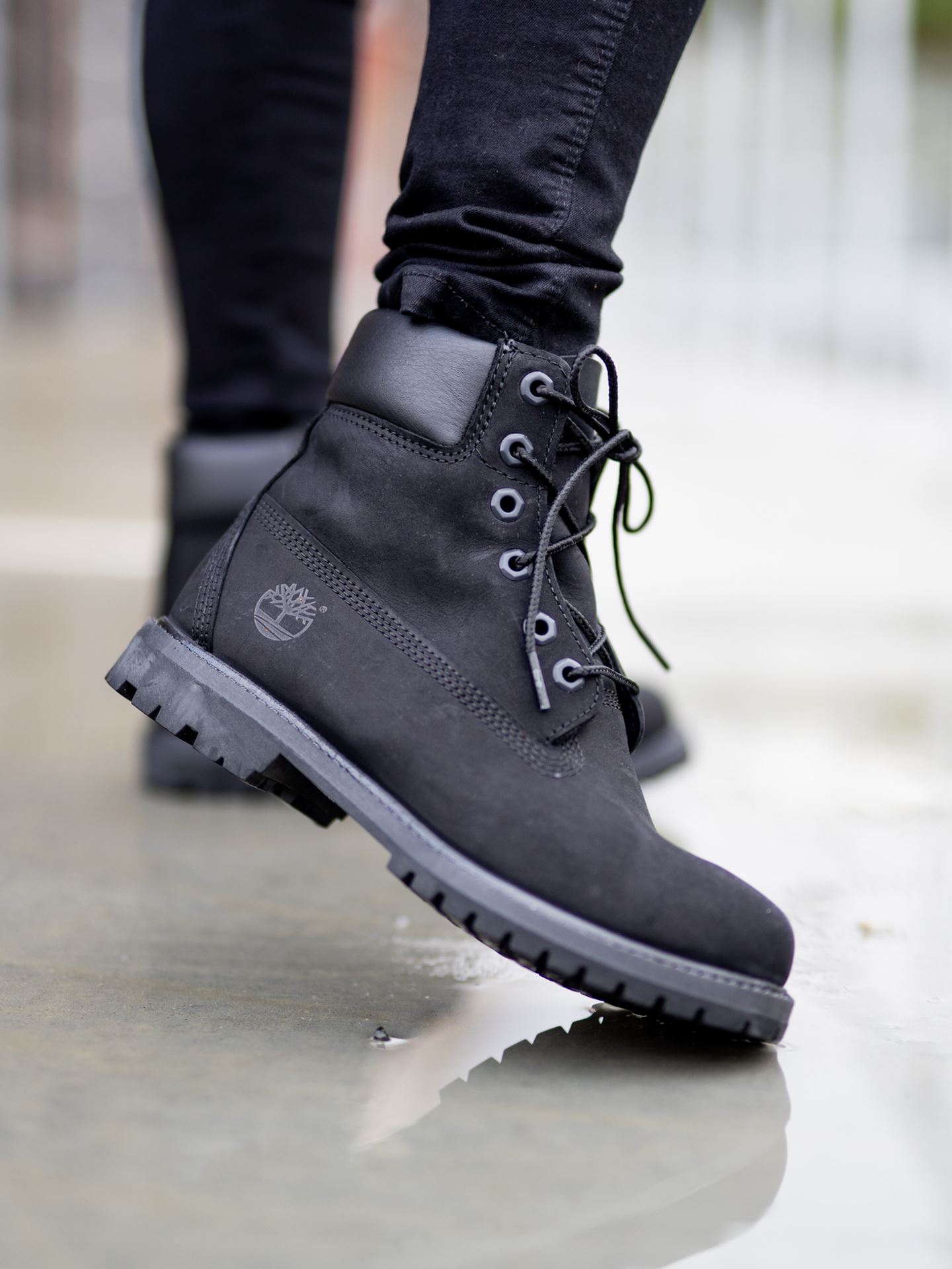 Timberland 6 inch Premium Boot Black Nubuck