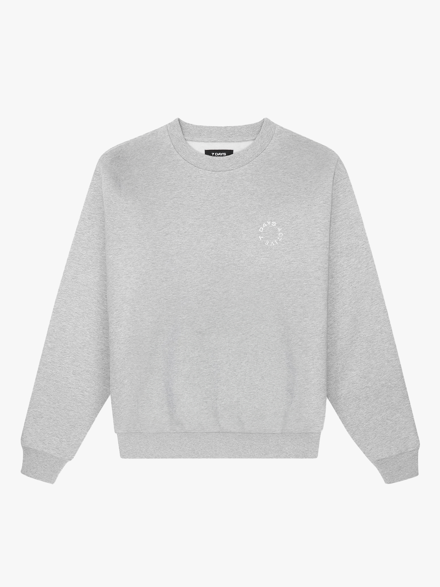 7 DAYS Active Organic Regular Crewneck Heather Grey
