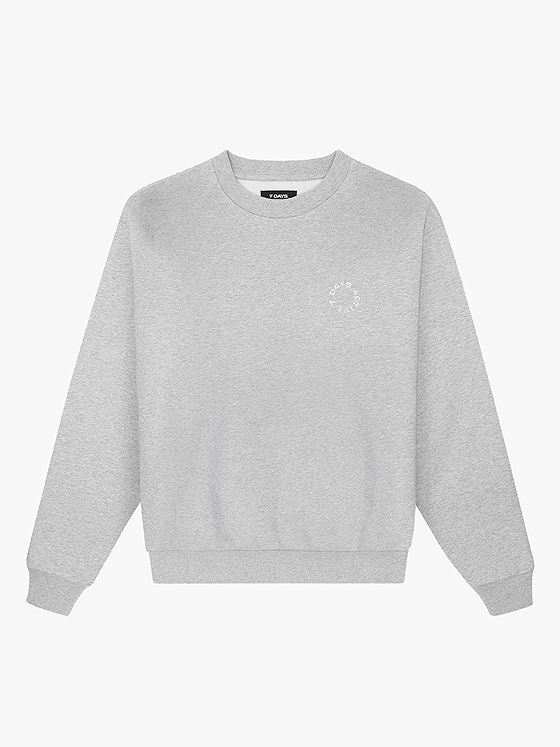 7 DAYS Active Organic Regular Crewneck Heather Grey