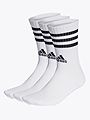 adidas 3-Stripes Crew Sock 3-Pakk White / Black
