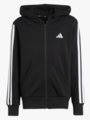 adidas 3S Fleece Full Zip Hood Junior BLACK/WHITE