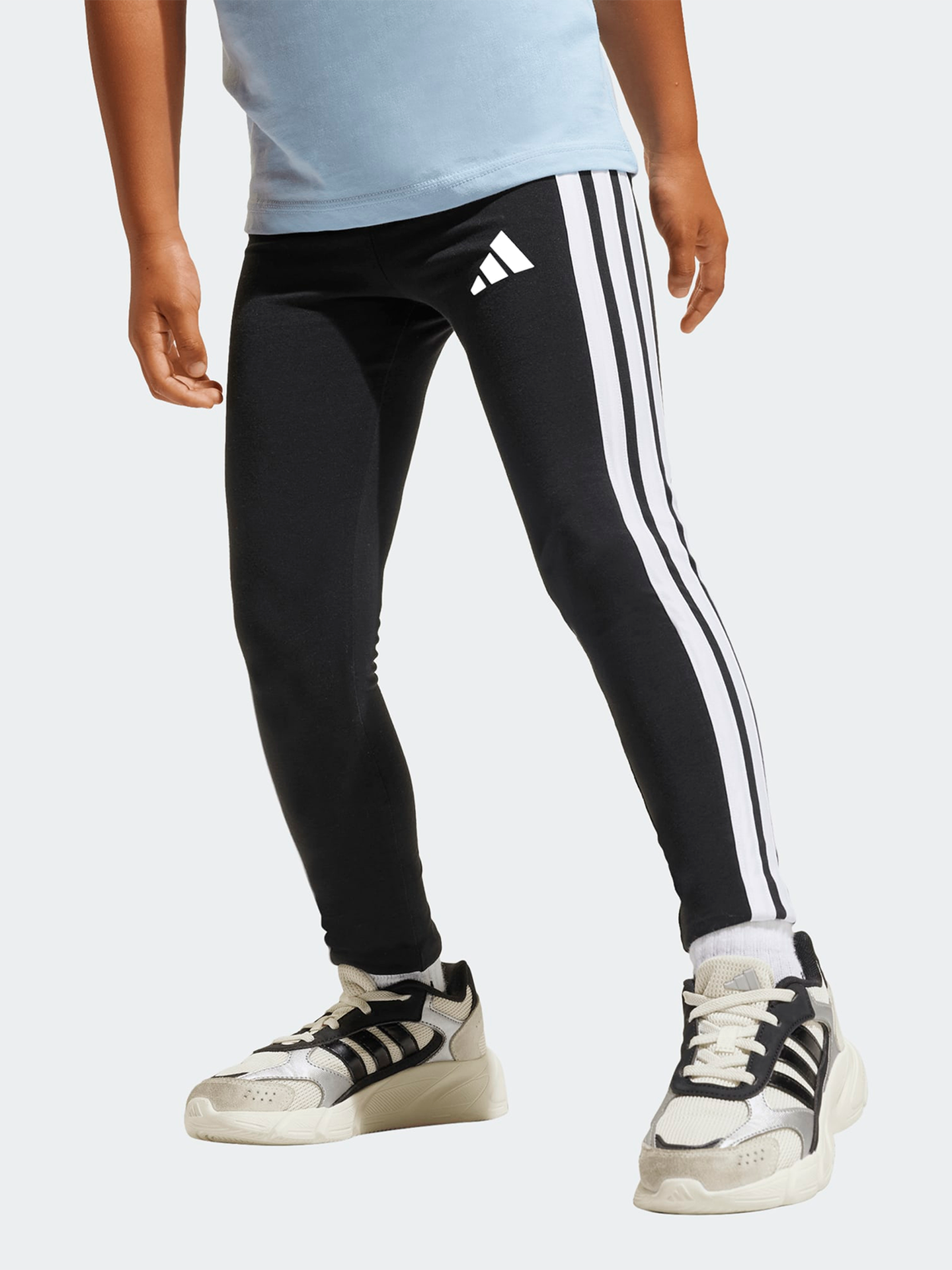 adidas 3-Stripes Leg 230 Kids Black / White