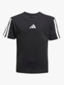 adidas 3-Stripes Tee 160 Kids Black / White