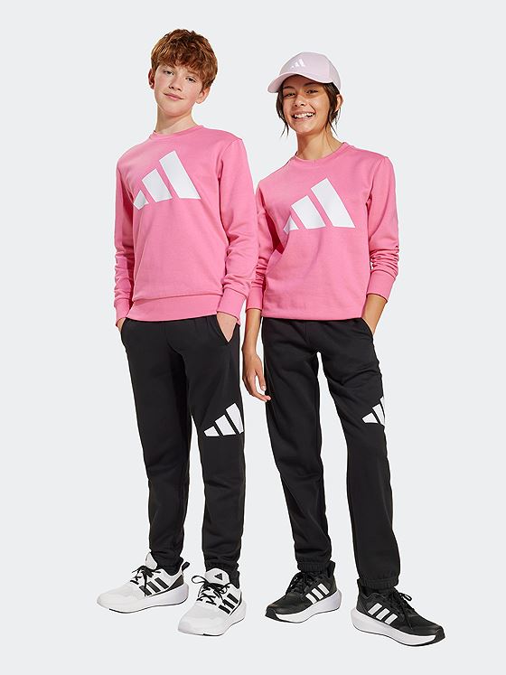 adidas Big Logo Fleece Jog Sett 240 Junior Rosa